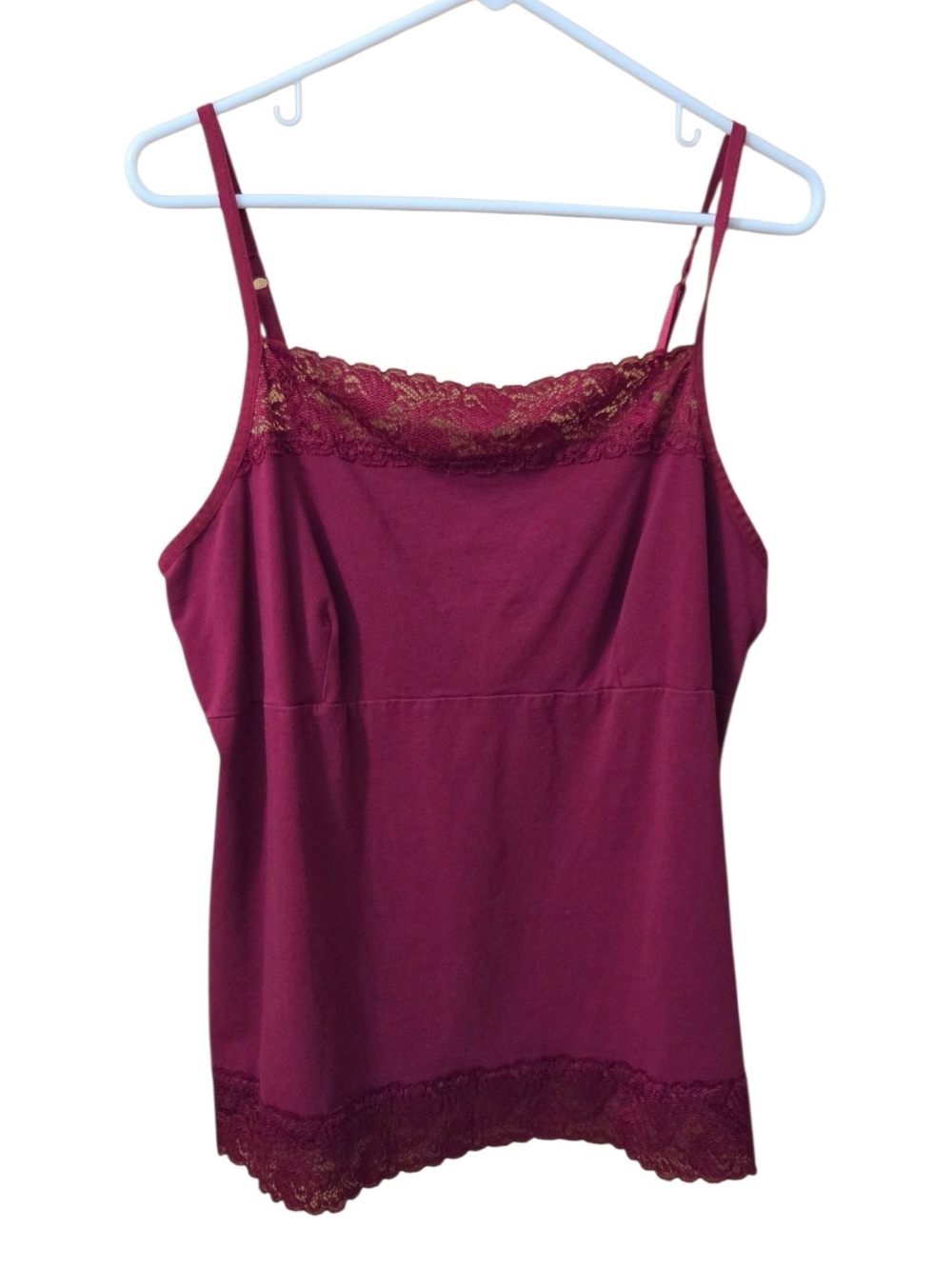 Apt. 9 Lace-Trim Camisole - Wine
